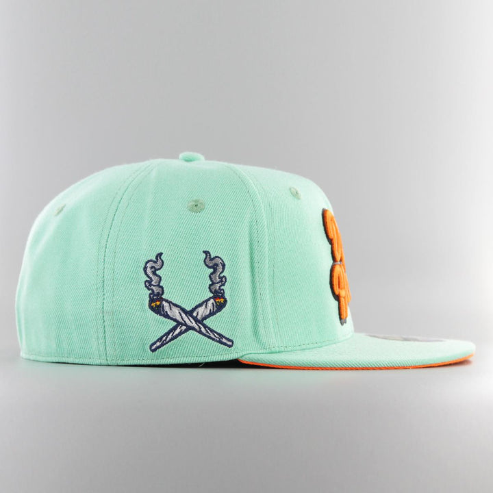 Naughty League Los Angeles Dope Heads fitted aqua - Shop-Tetuan