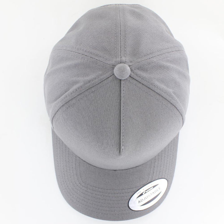 The Classics Yupoong 5-Panel Curved Classic snapback grey - Shop-Tetuan