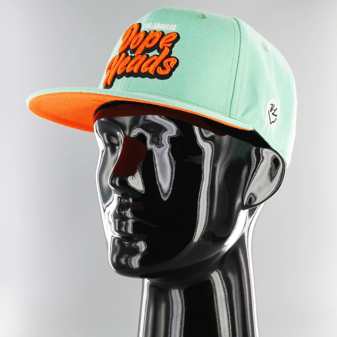 Naughty League Los Angeles Dope Heads fitted aqua - Shop-Tetuan