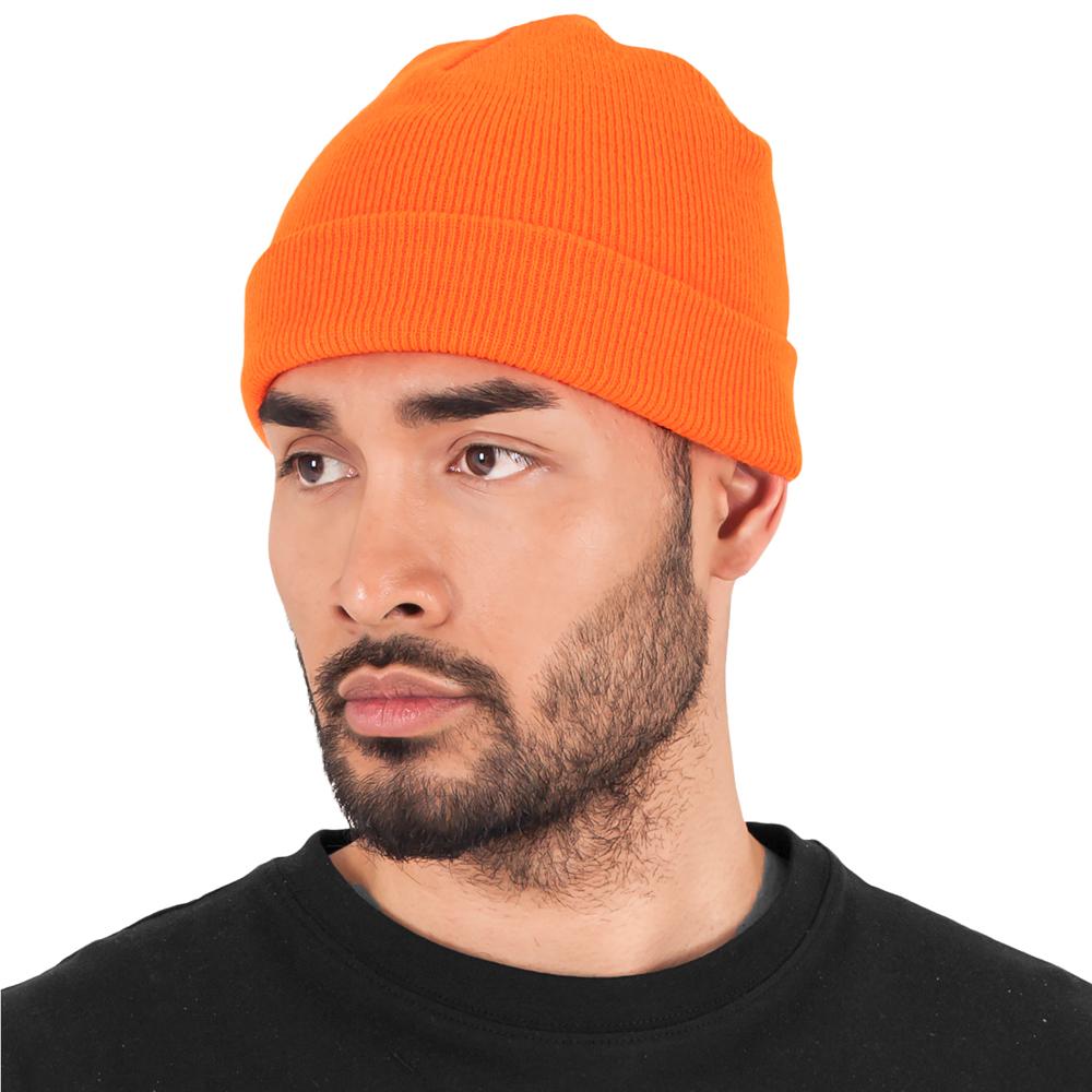 Yupoong heavyweight beanie blaze orange - Shop-Tetuan