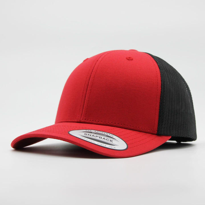 The Classics Yupoong Retro 2-tone trucker cap red/black - Shop-Tetuan