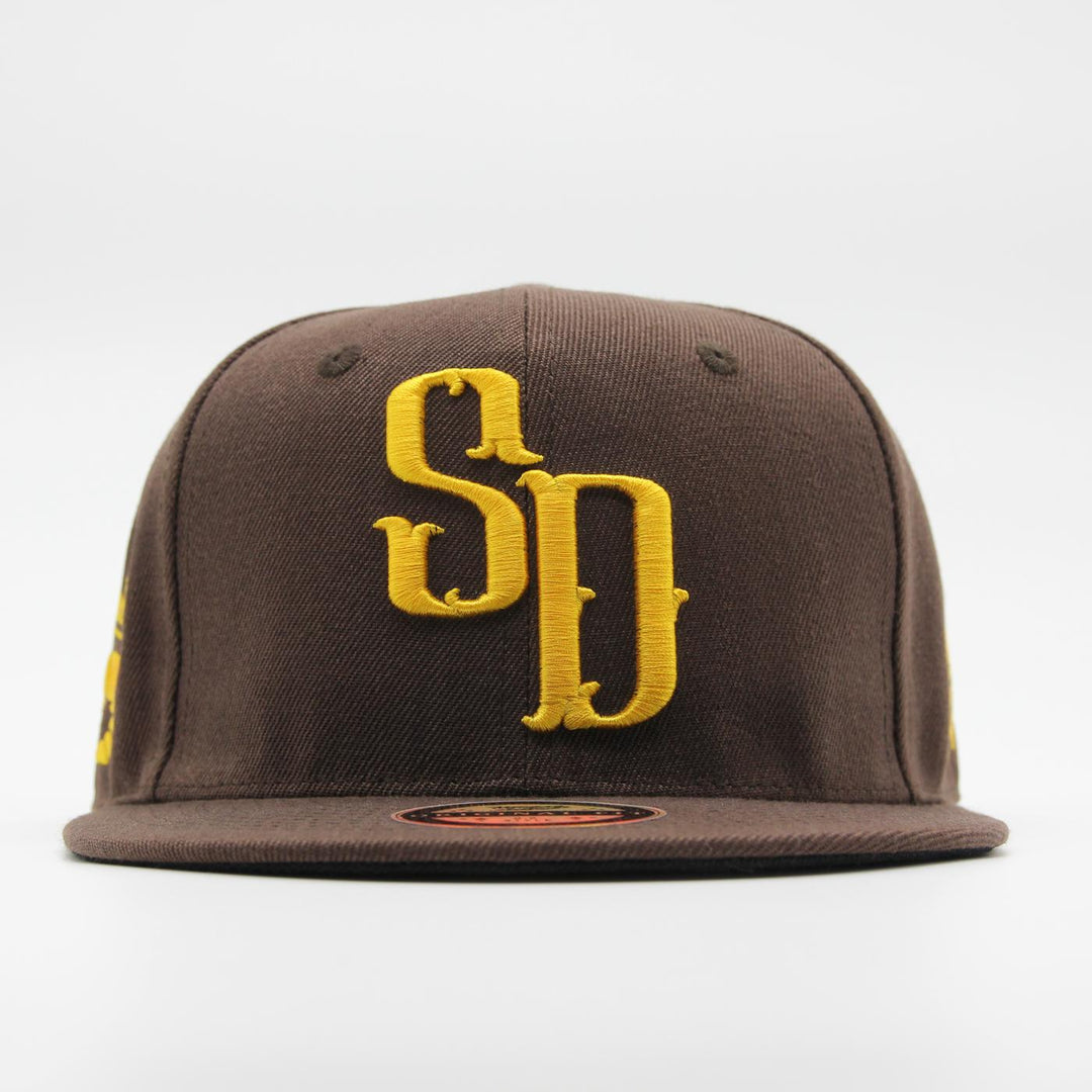 Naughty League San Diego Shrimp Dicks Icon Logo snapback brown - Shop-Tetuan