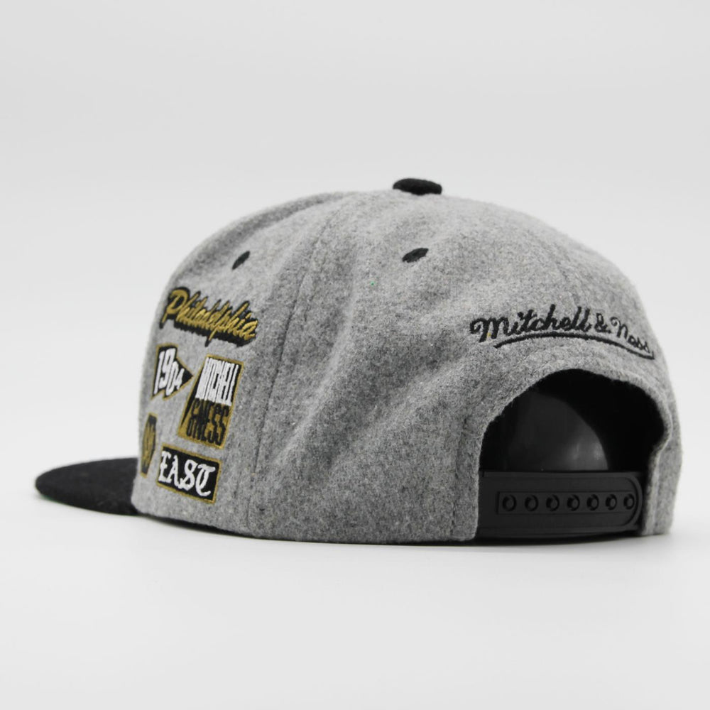 Mitchell & Ness Melton Patch snapback Branded grey - Shop-Tetuan