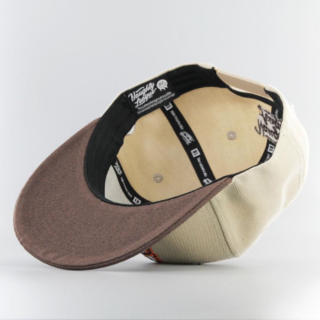 Naughty League Houston Horndogs snapback khaki/brown - Shop-Tetuan