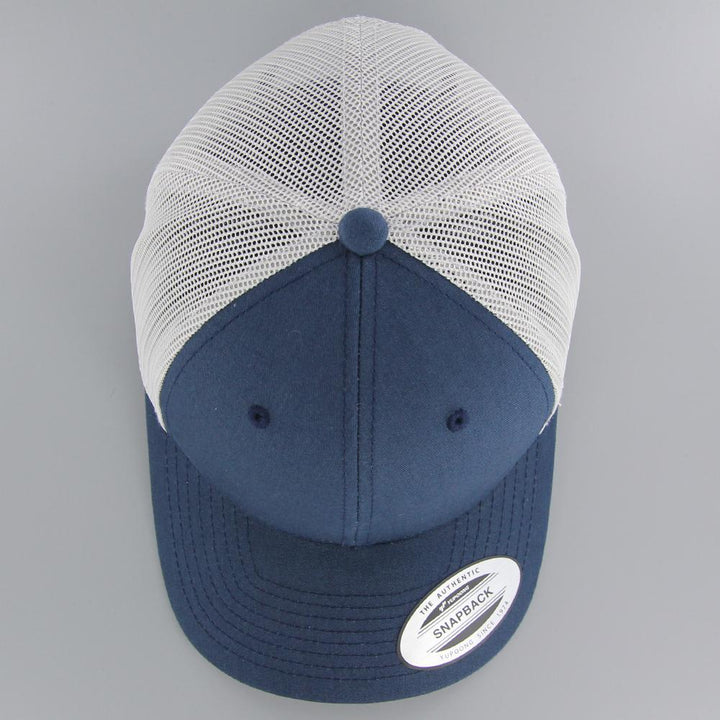 The Classics Yupoong Retro trucker 2-tone cap navy/silver - Shop-Tetuan