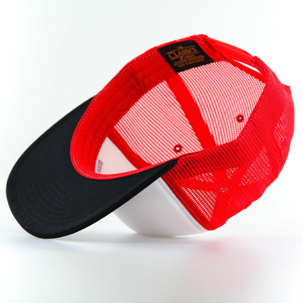 The Classics Yupoong foam trucker blk/wht/red - Shop-Tetuan