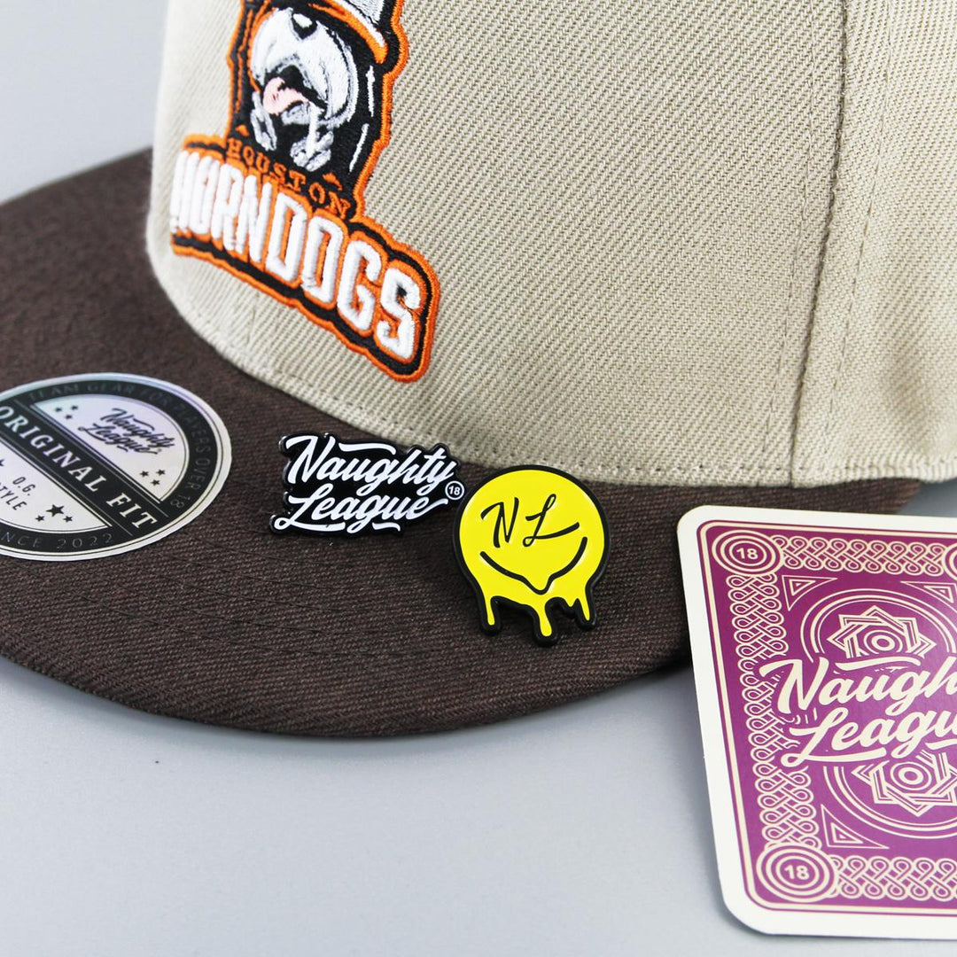 Naughty League Houston Horndogs snapback khaki/brown - Shop-Tetuan