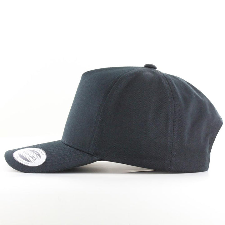 The Classics Yupoong 5-Panel Curved Classic snapback black - Shop-Tetuan