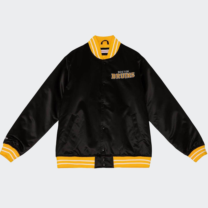 Mitchell & Ness NHL Heavyweight Satin jacket B Bruins black - Shop-Tetuan