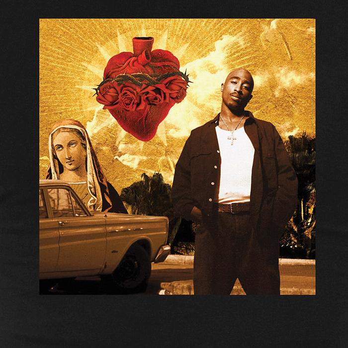 Mister Tupac Sacred Heart tee black - Shop-Tetuan