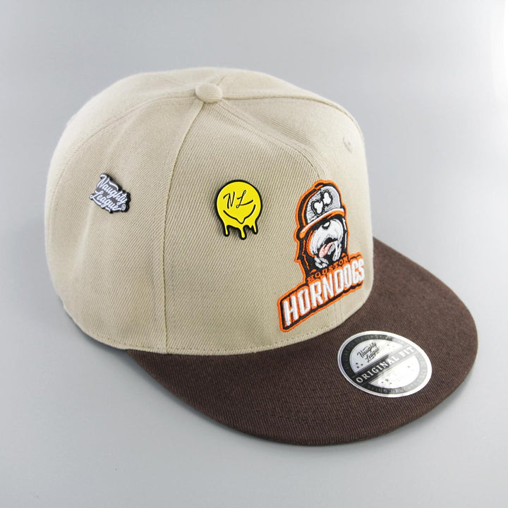 Naughty League Houston Horndogs snapback khaki/brown - Shop-Tetuan