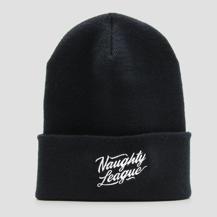 Naughty League Branded Cuff Beanie black - Shop-Tetuan