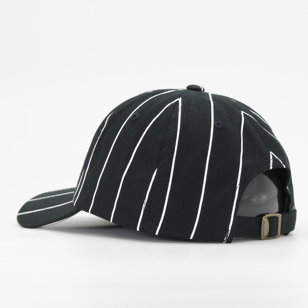 Karl Kani retro patch pinstripe cap black/red/white - Shop-Tetuan