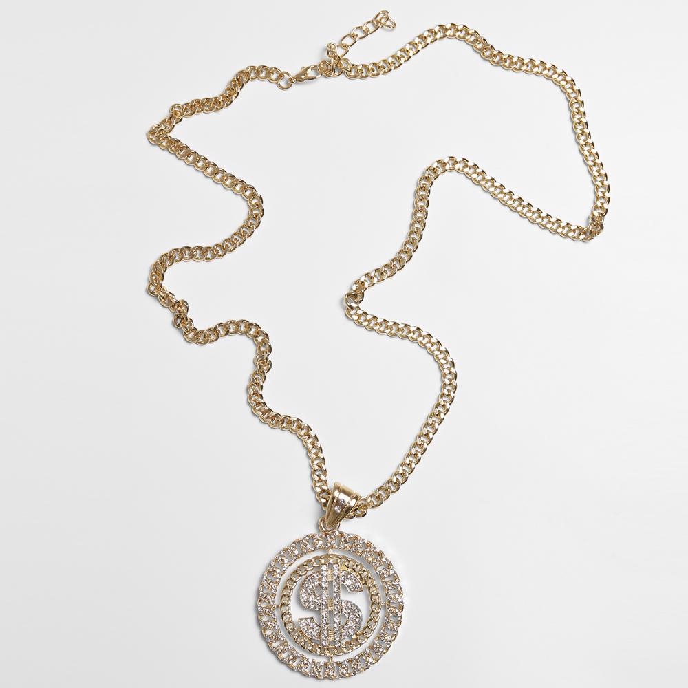 Urban Classics Dollar Diamond Necklace gold - Shop-Tetuan