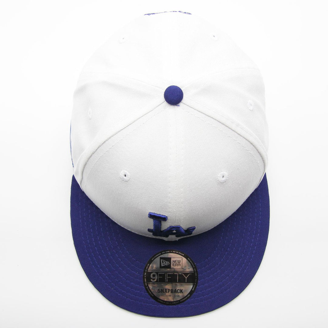 New Era Crown Patches white 9Fifty LA Dodgers white/blue - Shop-Tetuan