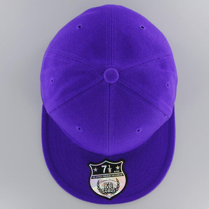 KB Ethos Plain Fitted cap purple - Shop-Tetuan