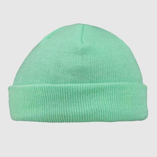 MSTRDS Short Pastel Cuff Knit beanie lt. mint - Shop-Tetuan