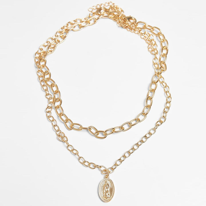 Urban Classics Madonna Layering Necklace gold - Shop-Tetuan