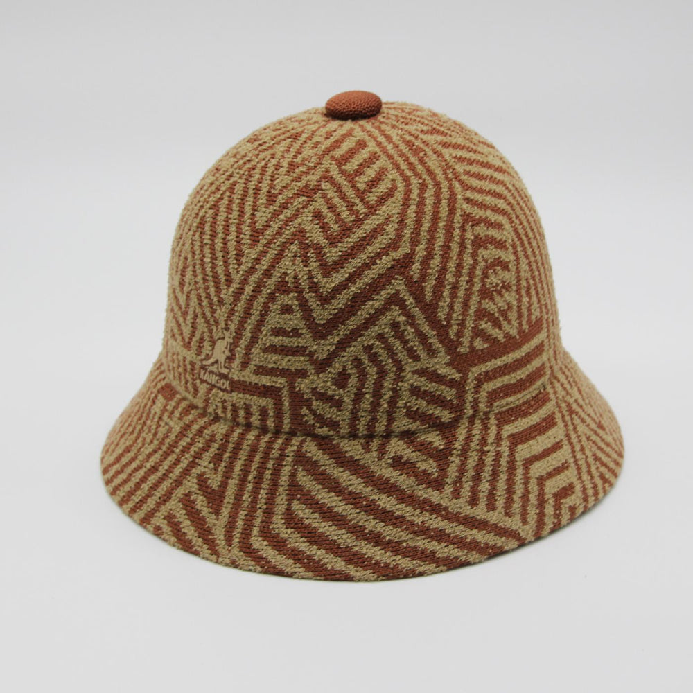 Kangol Virtual Grid Casual hat mahogany/oat - Shop-Tetuan