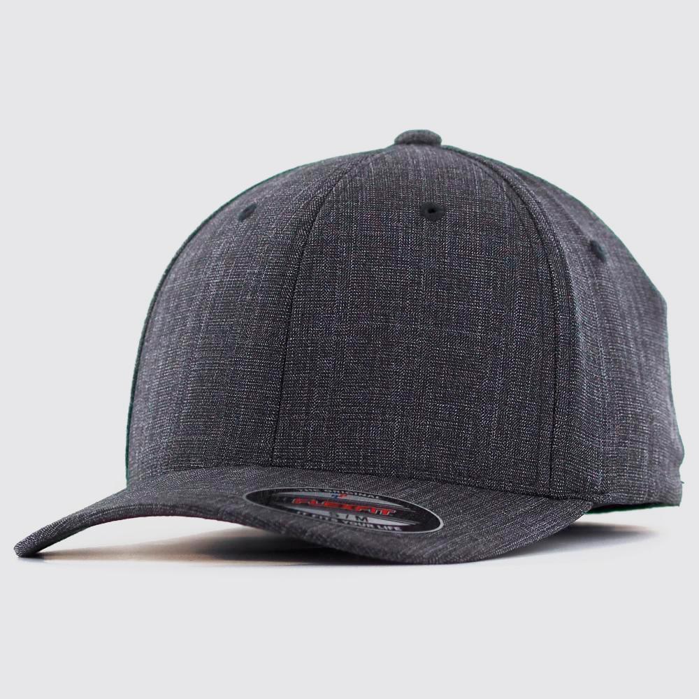 Flexfit cap fine melange black - Shop-Tetuan