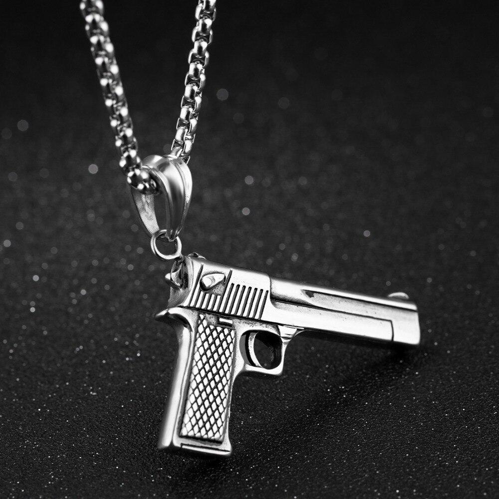 Handgun Necklace steel - Shop-Tetuan