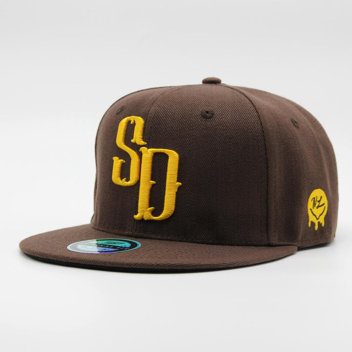 Naughty League San Diego Shrimp Dicks Icon Logo snapback brown - Shop-Tetuan