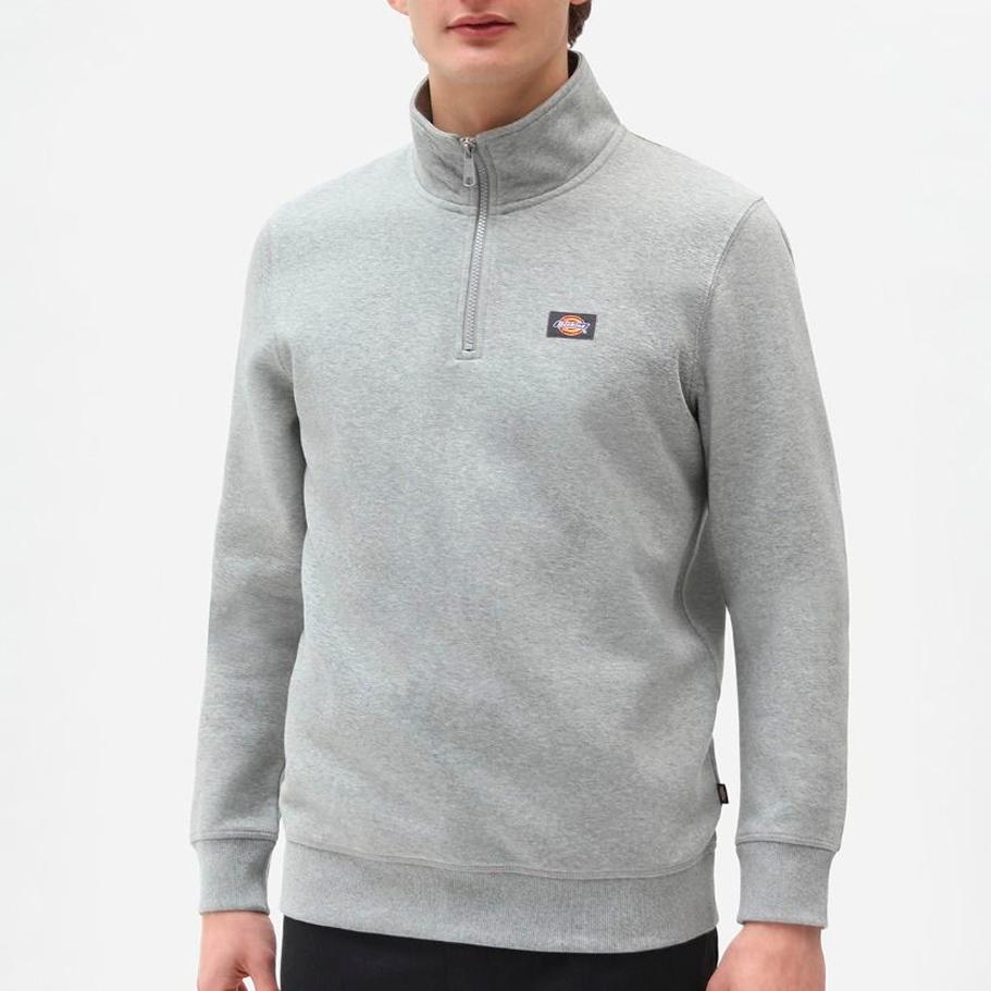 Dickies Oakport Quarter zip grey melange - Shop-Tetuan