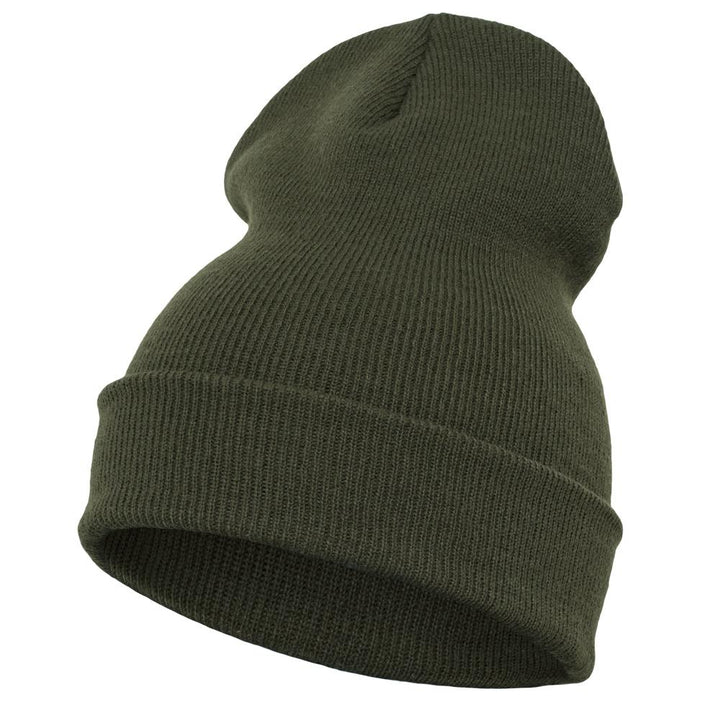 Yupoong heavyweight long beanie olive - Shop-Tetuan