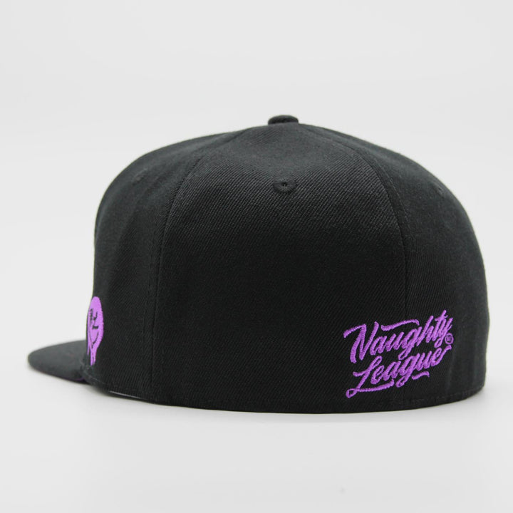 Naughty League San Jose Stalkers Text Logo fitted black - Shop-Tetuan