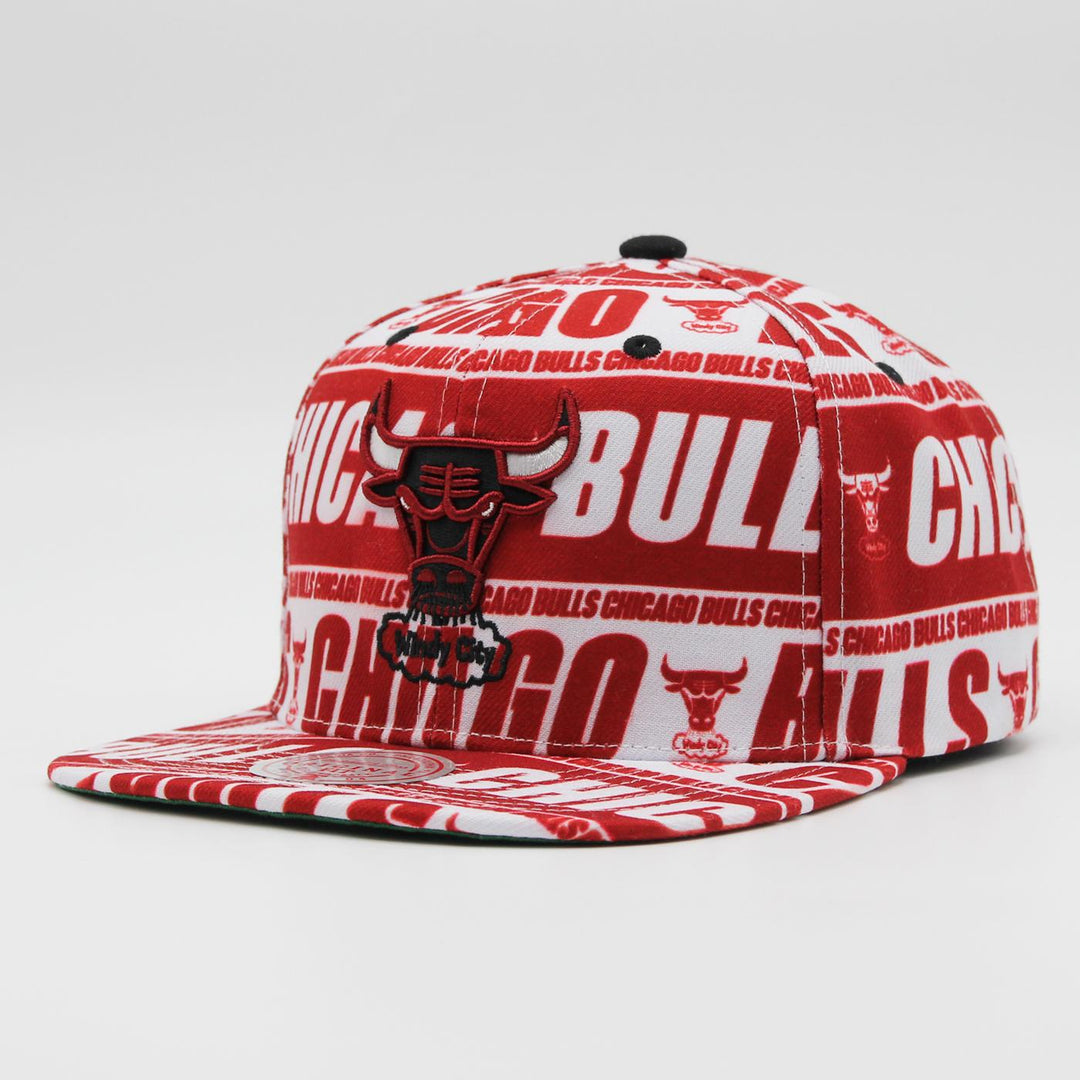 Mitchell & Ness NBA Meat Paper snapback HWC C Bulls maroon - Shop-Tetuan