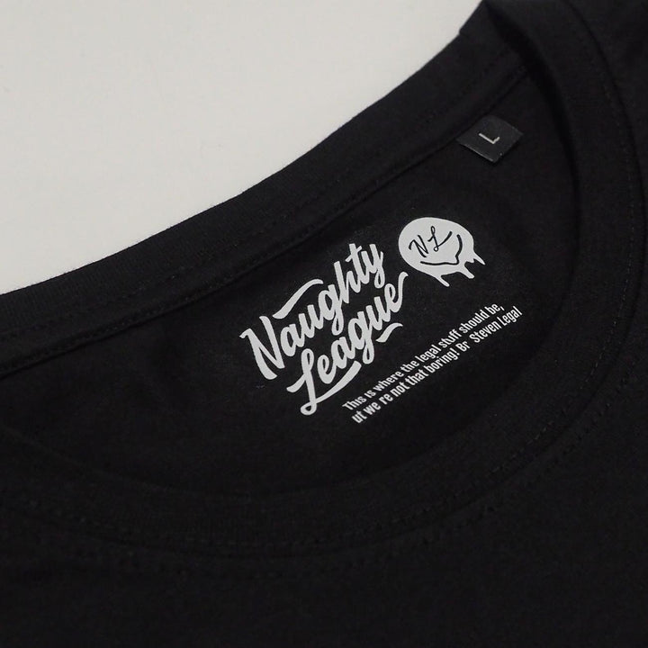 Naughty League Branded Logo tee black/black - Shop-Tetuan