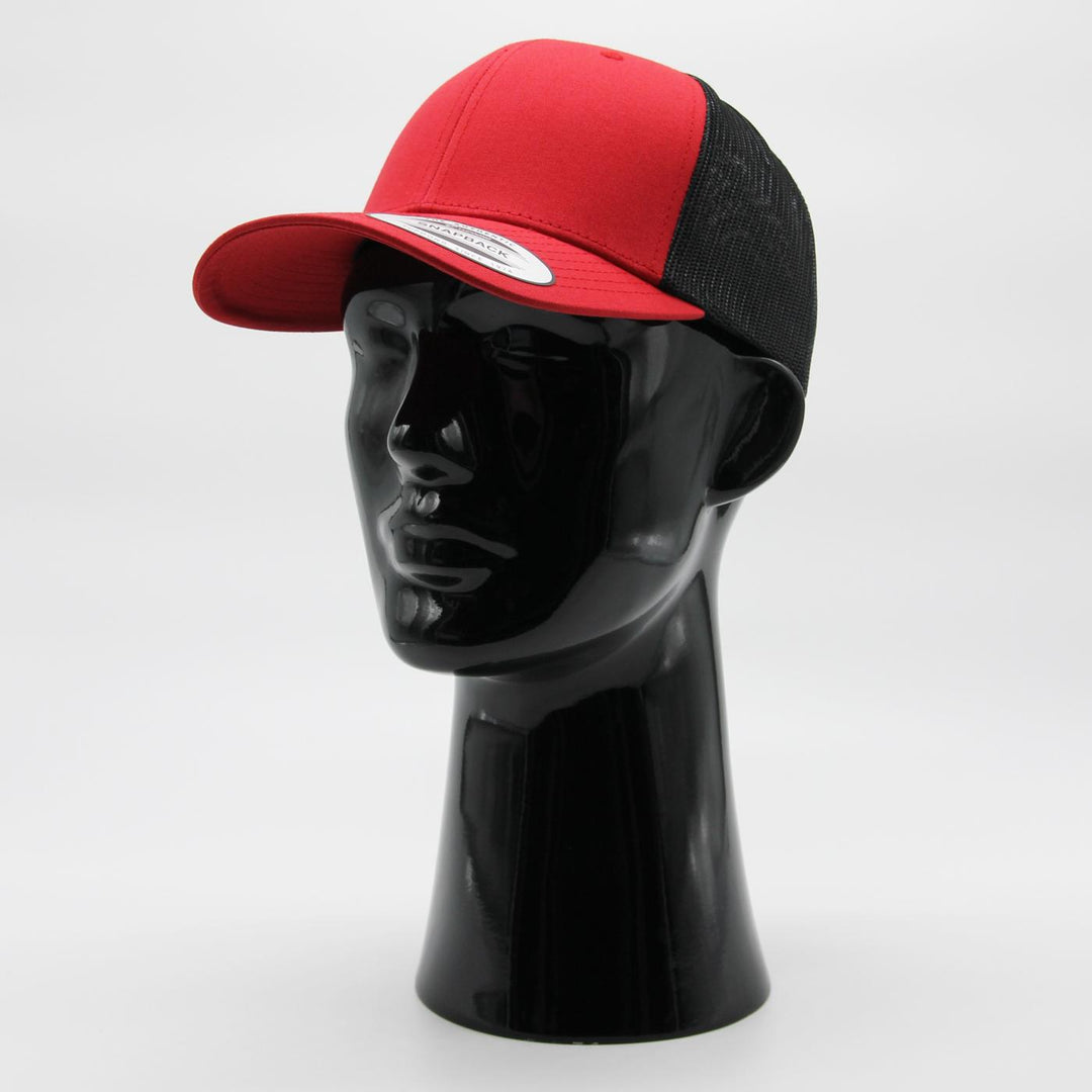 The Classics Yupoong Retro 2-tone trucker cap red/black - Shop-Tetuan