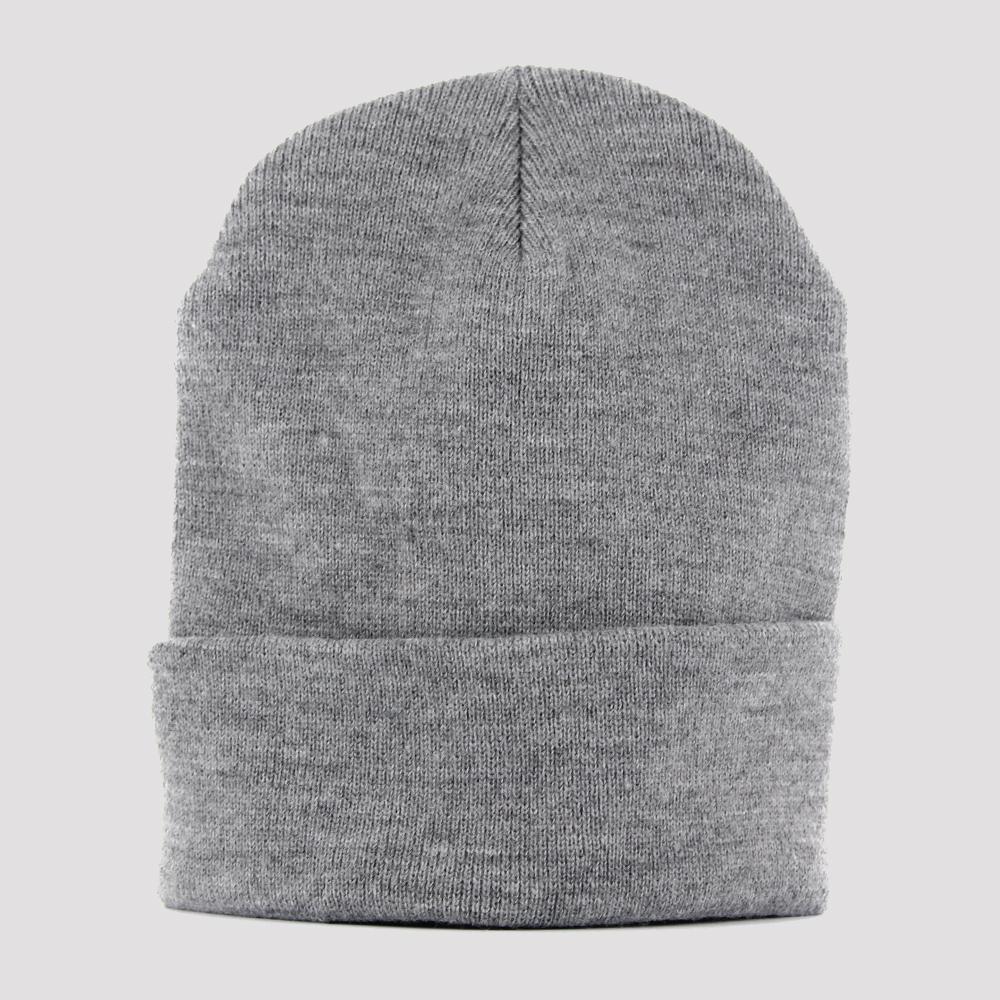 Yupoong heavyweight long beanie ht.grey - Shop-Tetuan