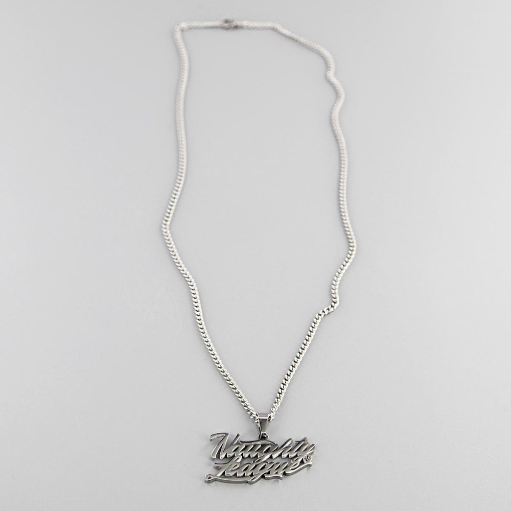 Naughty League Branded Logo Necklace steel - Shop-Tetuan