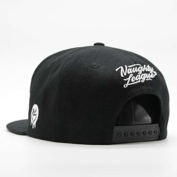 Naughty League Icon Basic Snapback black/white - Shop-Tetuan