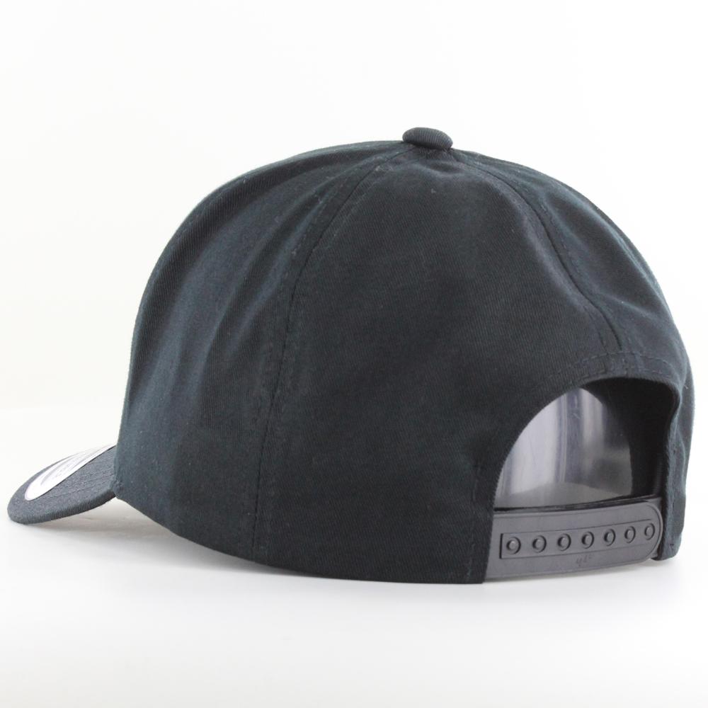 The Classics Yupoong 5-Panel Curved Classic snapback black - Shop-Tetuan