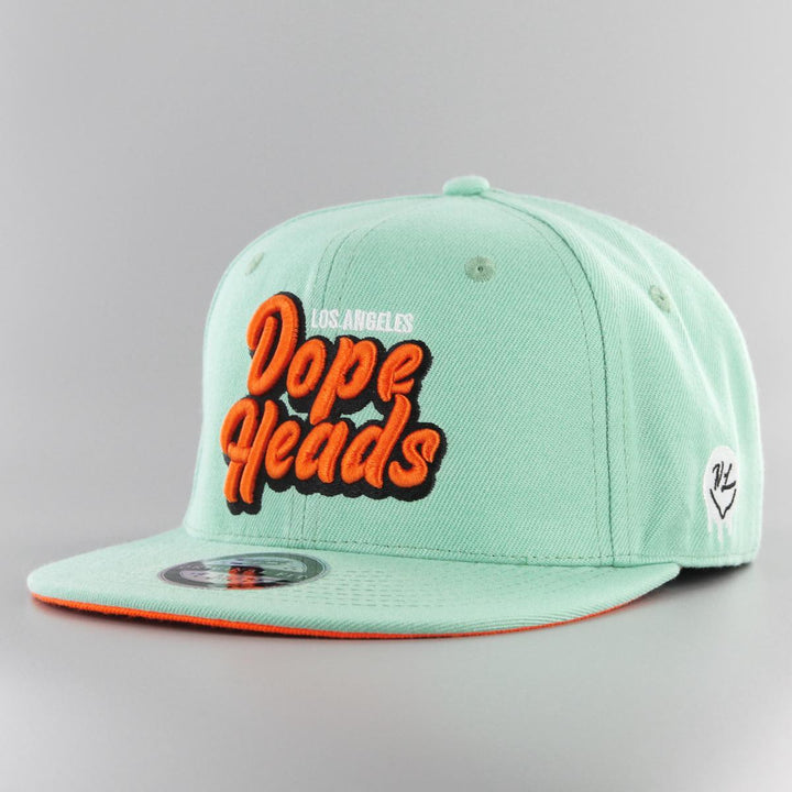 Naughty League Los Angeles Dope Heads fitted aqua - Shop-Tetuan