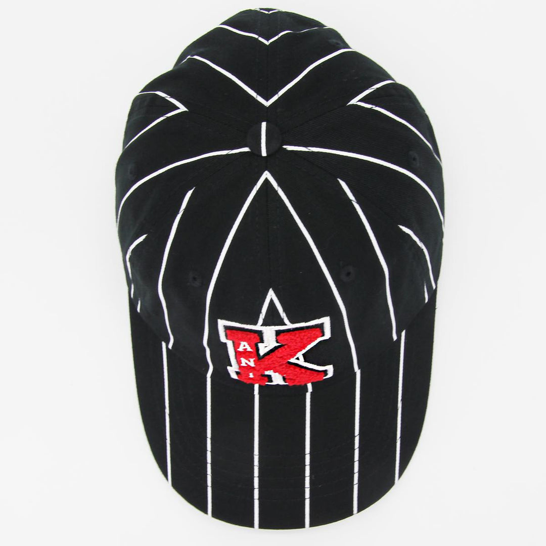 Karl Kani retro patch pinstripe cap black/red/white - Shop-Tetuan