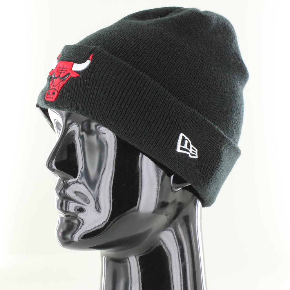 New Era Essential Cuff Knit C Bulls black - Shop-Tetuan