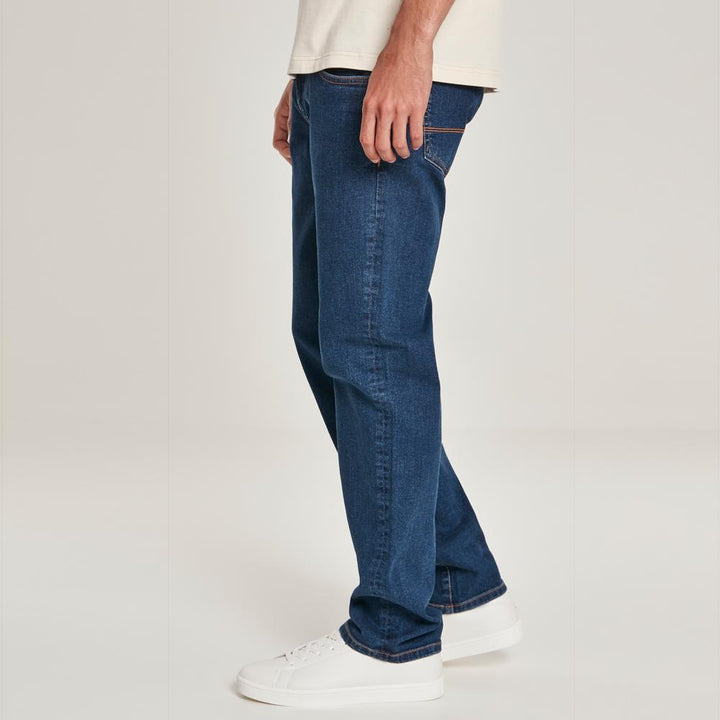 Urban Classics Relaxed Fit Jeans mid indigo - Shop-Tetuan