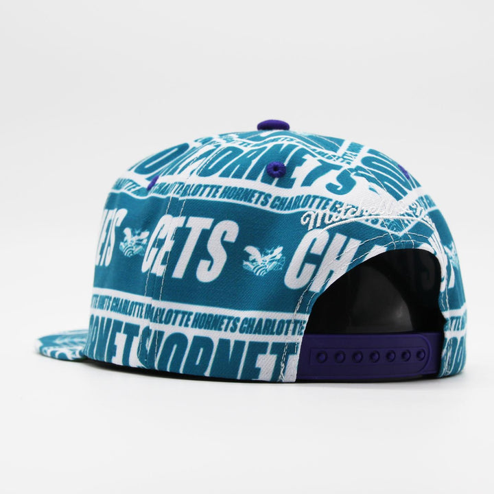 Mitchell & Ness NBA Meat Paper snapback HWC C Hornets teal - Shop-Tetuan