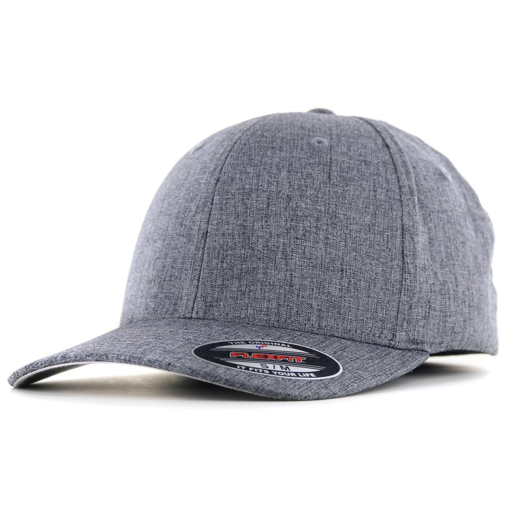 Flexfit Heatherlight Cap melange dark grey - Shop-Tetuan