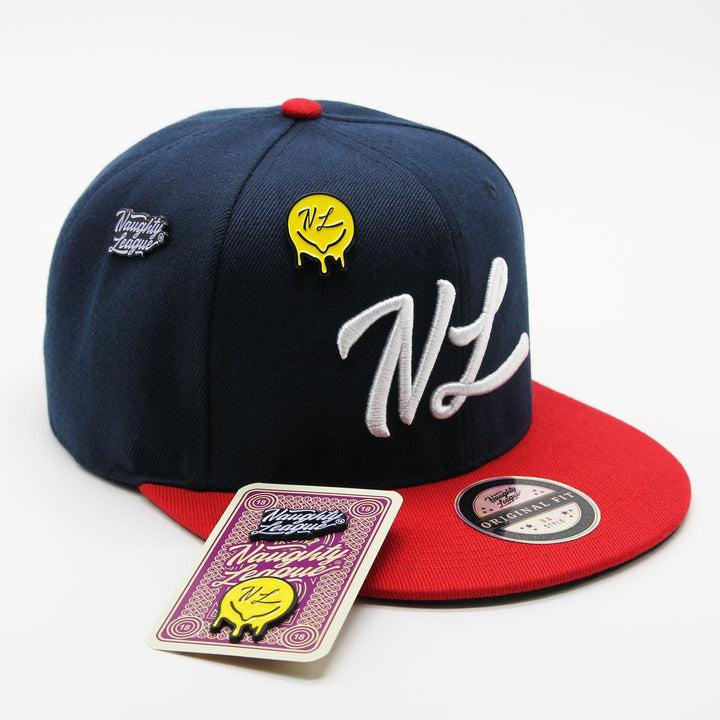 Naughty League Icon Basic Snapback navy/red/white - Shop-Tetuan