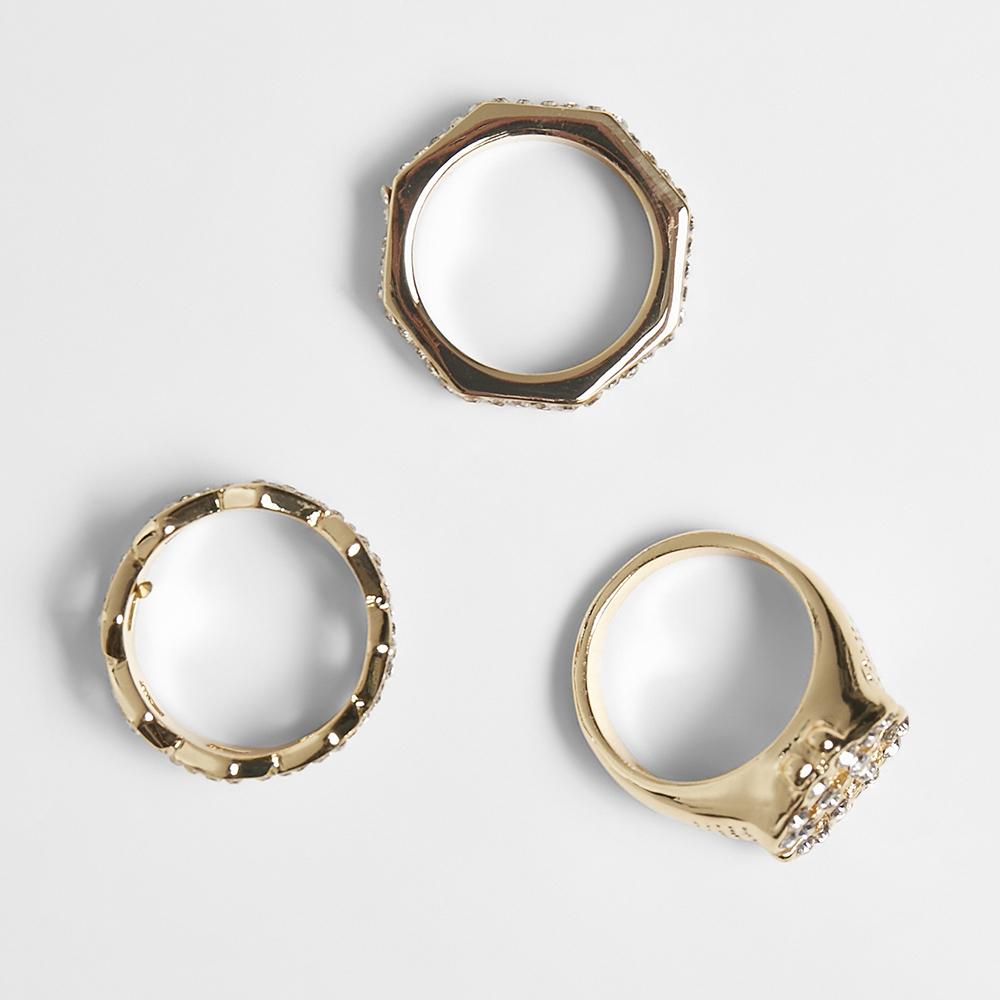 Urban Classics Dollar Ring 3-Pack gold - Shop-Tetuan