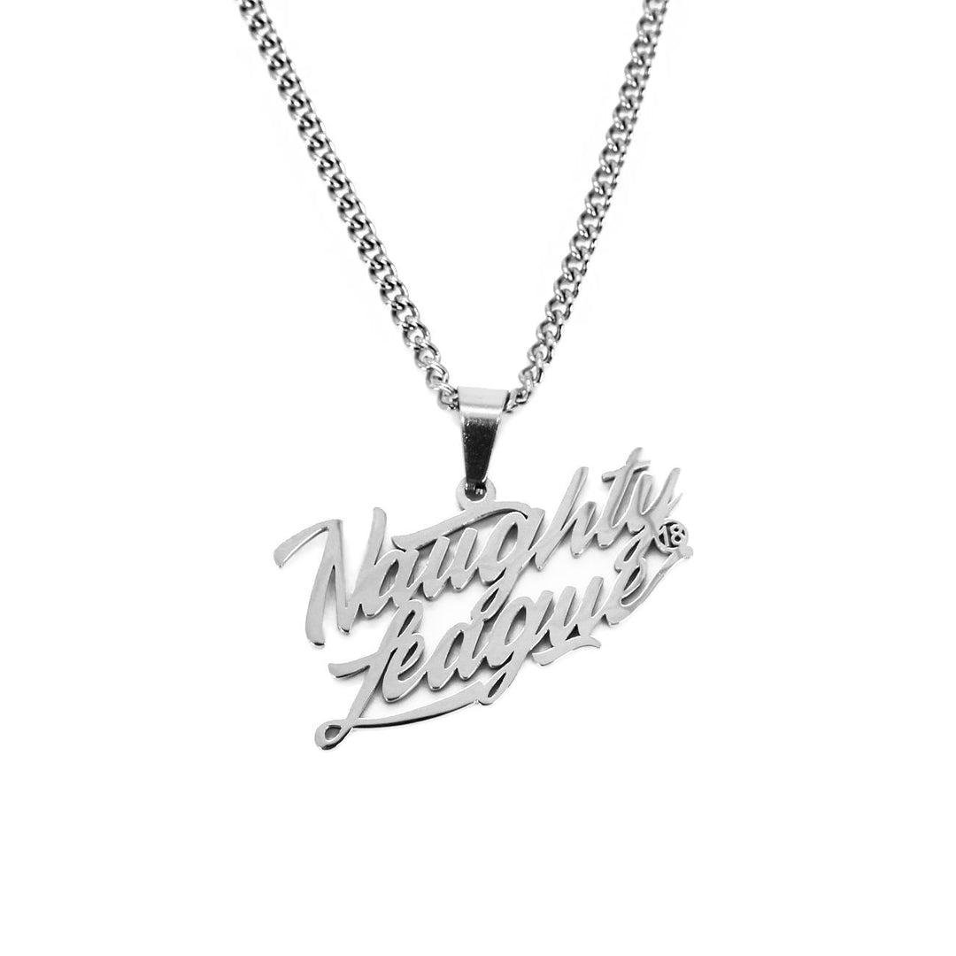 Naughty League Branded Logo Necklace steel - Shop-Tetuan