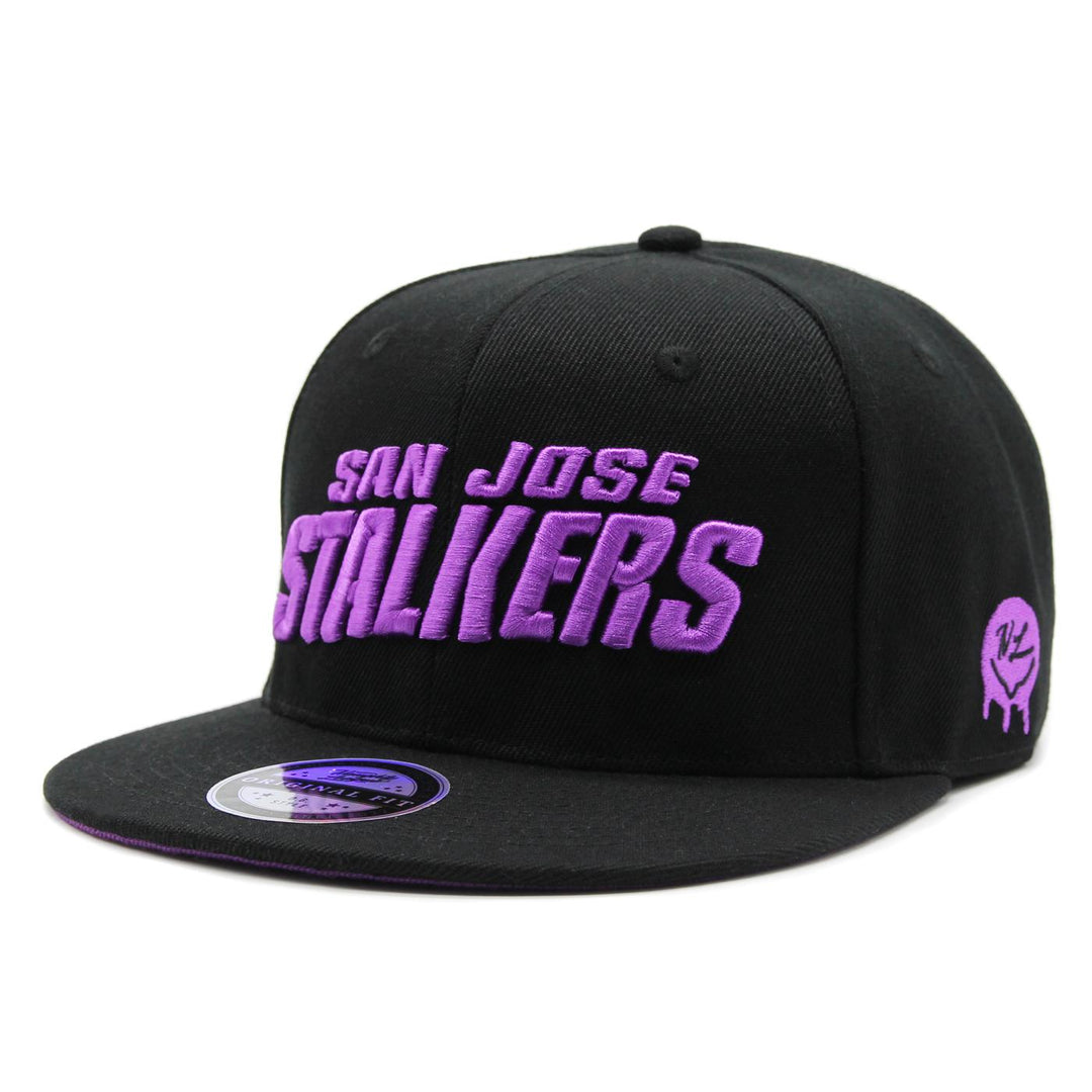 Naughty League San Jose Stalkers Text Logo fitted black - Shop-Tetuan