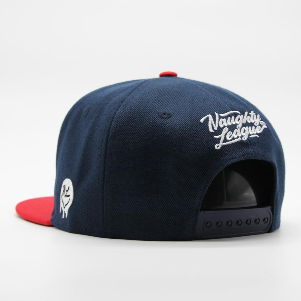 Naughty League Icon Basic Snapback navy/red/white - Shop-Tetuan