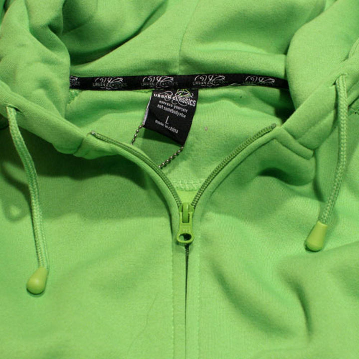 Urban Classics zip hoody limegreen - Shop-Tetuan