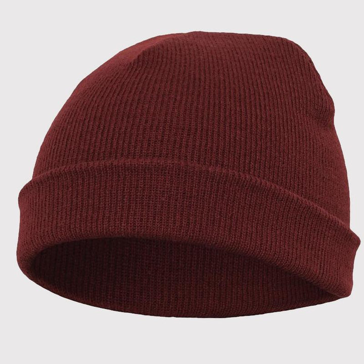 Yupoong heavyweight beanie maroon - Shop-Tetuan