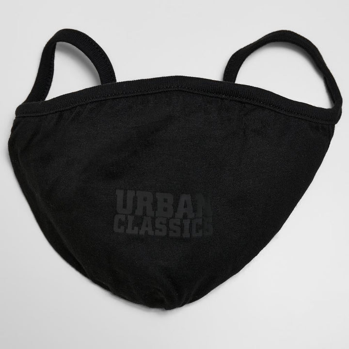 Urban Classics Cotton Face Mask 2-Pack black - Shop-Tetuan